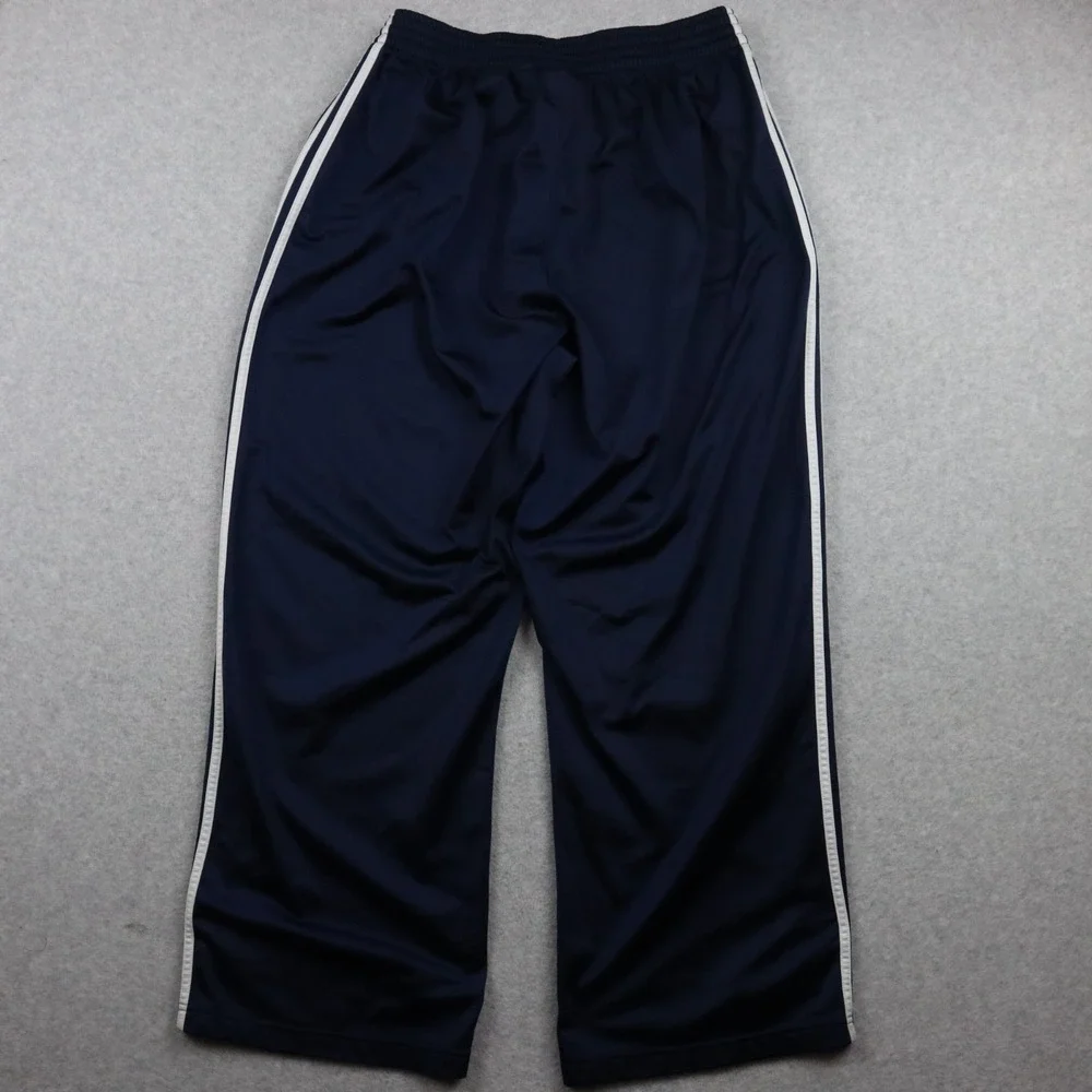 Adidas Pants Mens XL Activewear Track Wide Leg Gym Training Sports Athletic Blue
